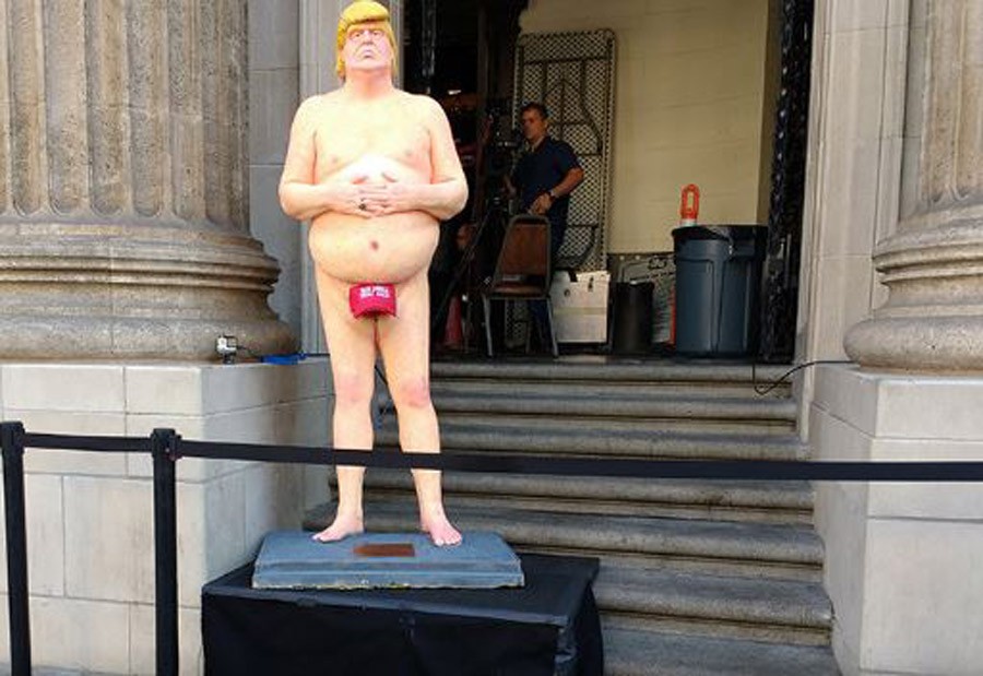 DJELO ANARHISTA Skulptura nagog Trumpa na aukciji
