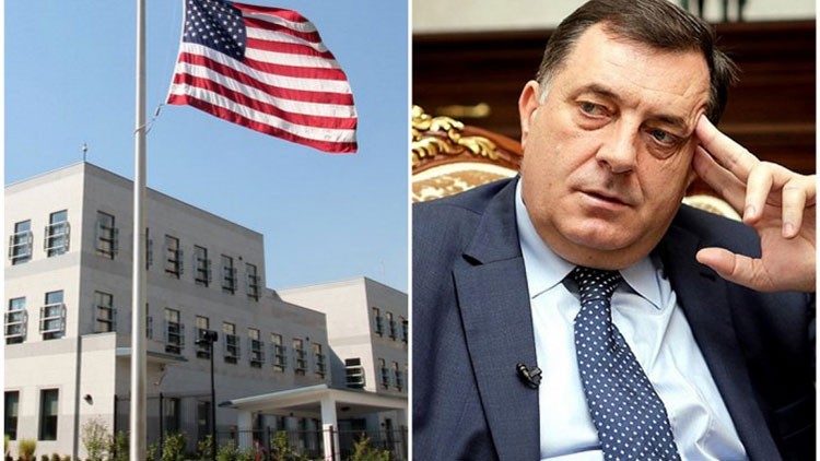 Odgovor Ambasade SAD u BiH na izjavu Dodika: Odbacujemo bilo kakvu mogućnost formiranja trećeg entiteta