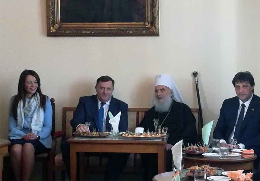 Dodik u Beogradu na krsnoj slavi patrijarha Irineja