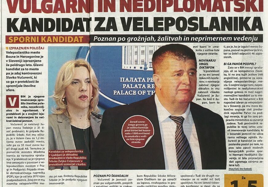 Tekst u slovenačkim novinama (Foto privatna arhiva)