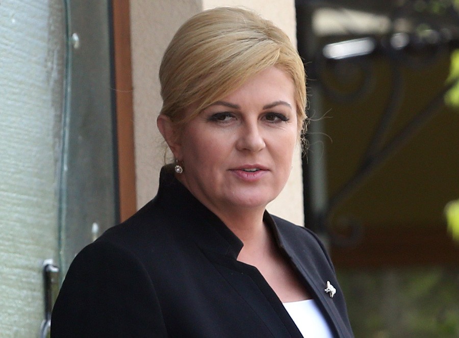 Predsjednica Hrvatske primila članove Počasnog blajburškog voda i OSUĐENOG UBICU (FOTO)