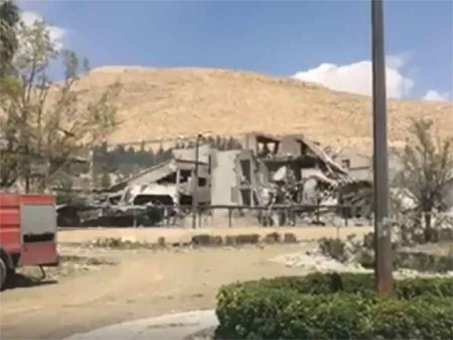 Objavljen prvi snimak BOMBARDOVANOG naučnog centra u Siriji (VIDEO)