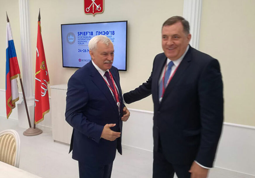PREDSJEDNIK SRPSKE U SANKT PETERBURGU U toku sastanak Dodika i Poltavčenka, danas i sa Putinom