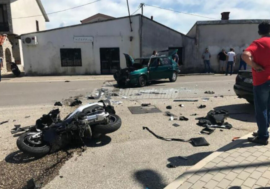 TRAGEDIJA U MOSTARU Sudarili se “golf” i motocikl, pola sata kasnije 20-godišnjak PREMINUO U BOLNICI