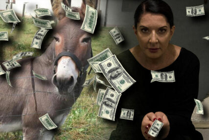 PAPRENI PERFORMANS Marina Abramović sat vremena gledala u magarca i za to dobila 80.000 evra, Srbi BIJESNI