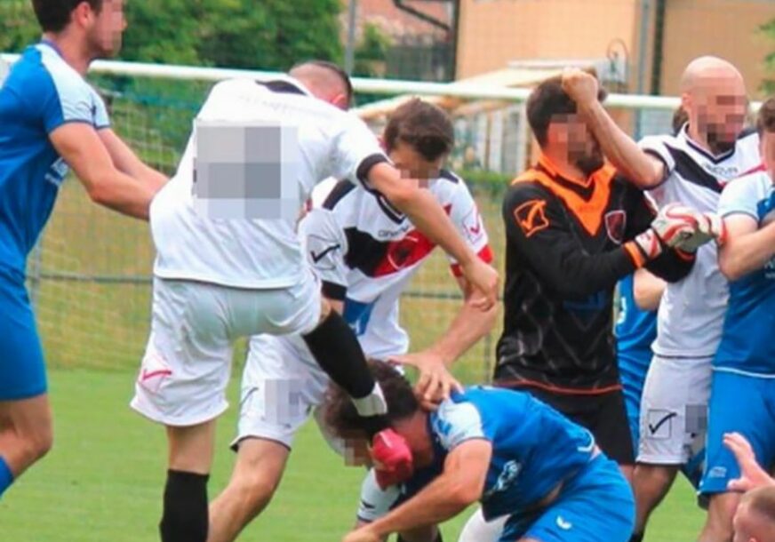NEMILE SCENE NA UTAKMICI U ŠVAJCARSKOJ Nakon rasističke uvrede igrača FK Kosovo došlo do opšte tuče, jedan fudbaler još uvijek u bolnici