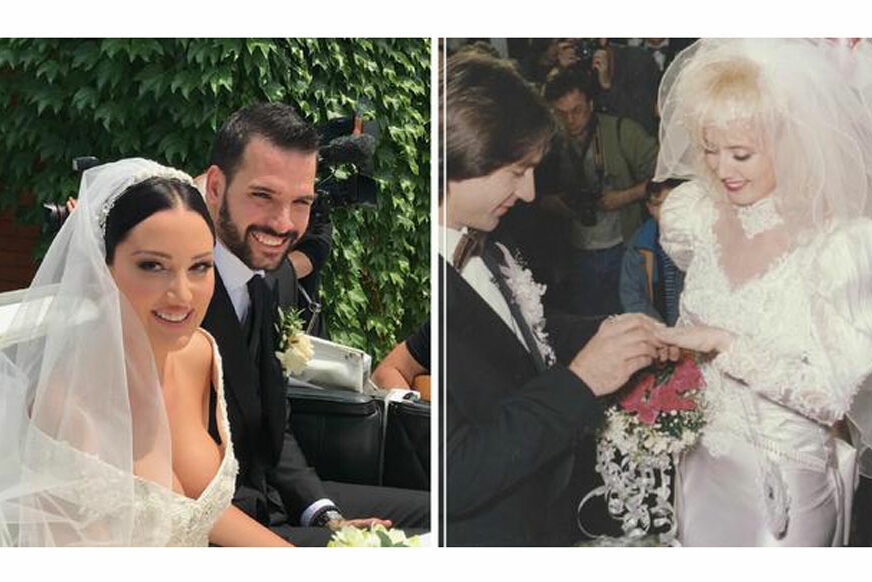 GLAMUROZNE HALJINE Aleksandra Prijović danas je blistala, a kako je LEPA BRENA izgledala na svom vjenčanju (FOTO)