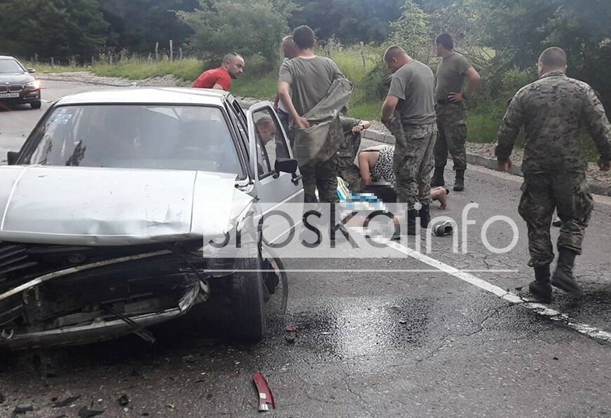 Teška saobraćajna nesreća na Manjači: Vojnici POMAGALI povrijeđenima