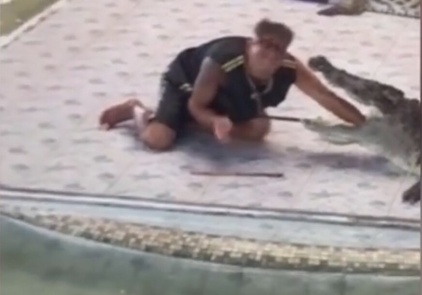 PUBLIKA ŠOKIRANA Pokušao napraviti šou pa završio u čeljustima krokodila, zemlja PUNA KRVI (VIDEO)