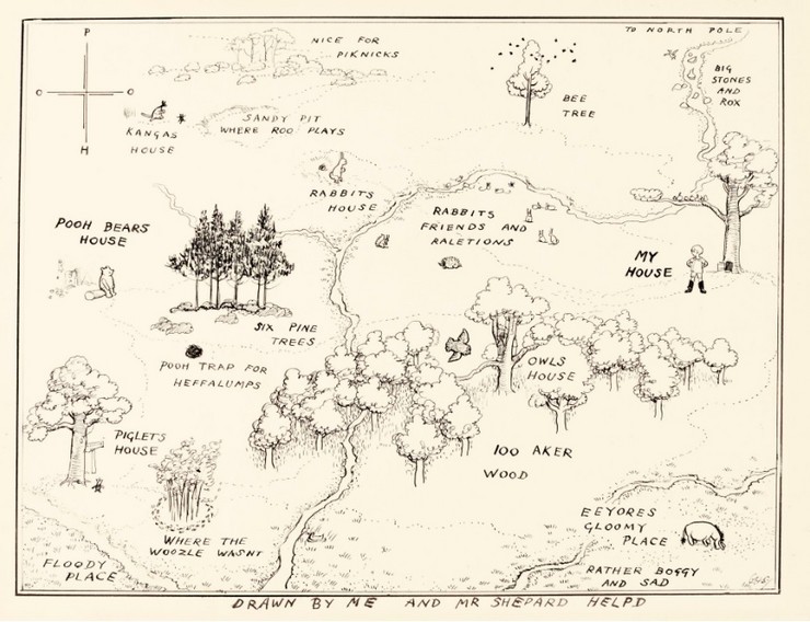 Mapa iz "Vinija Pua" najskuplja ilustracija knjige na svijetu
