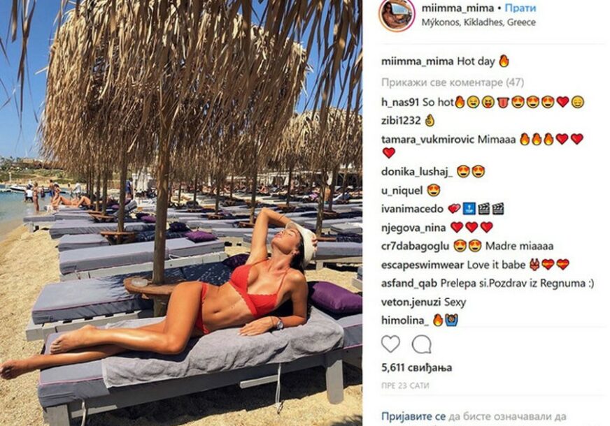 KAO KRALJICA MIKONOSA Srpska ljepotica dominira na luksuznom grčkom ostrvu (FOTO)