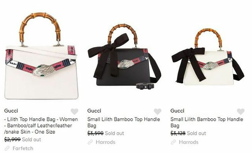 Foto: FARFETCH.COM / SCREENSHOT