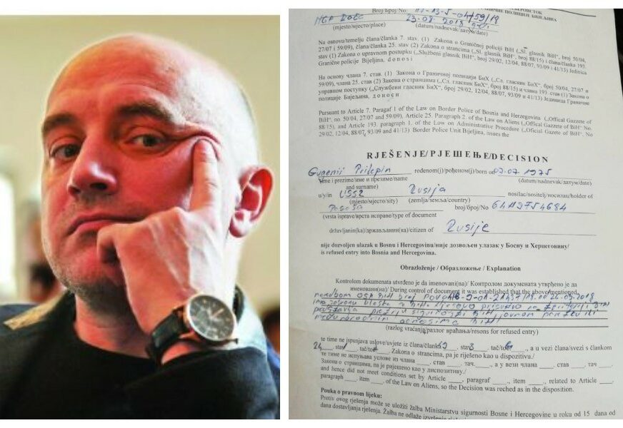 SKANDAL Ruskom piscu Zaharu Prilepinu Granična policija BiH oduzela pasoš, ovo je OBJAŠNJENJE ZABRANE ULASKA u zemlju