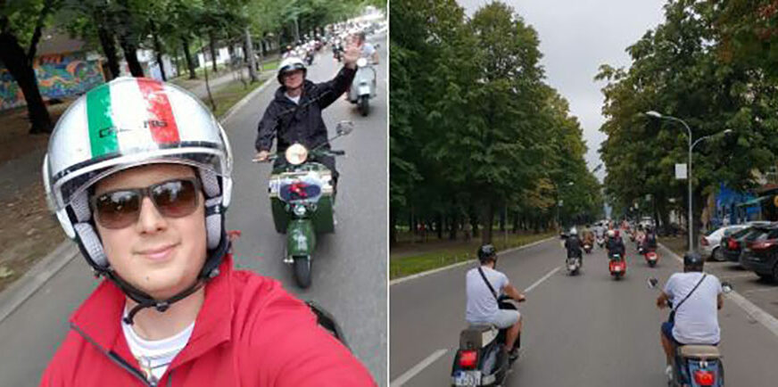 BANJALUKA U ZNAKU VESPE Italijanski dvotočkaši DEFILUJU gradom