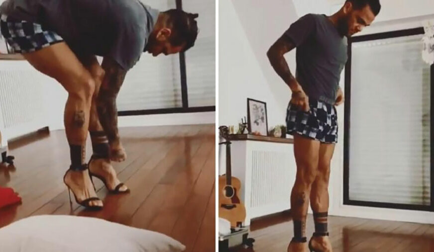 NAJBOLJI BEK SVIJETA ŠETA KAO PO MODNOJ PISTI Alveš se odlično zabavlja na bolovanju i to u ŠTIKLAMA (VIDEO)