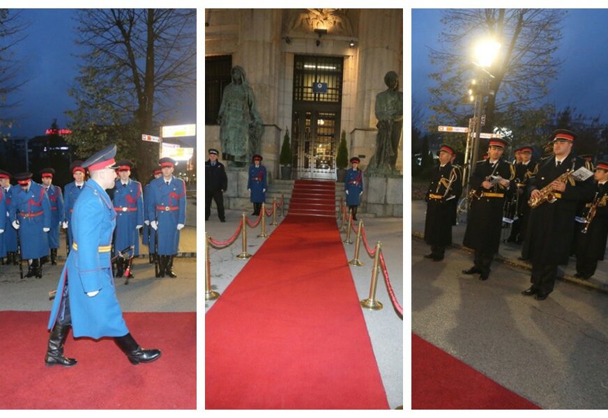 SVEČANO ISPRED PALATE REPUBLIKE Sve spremno za inauguraciju predsjednice Srpske (FOTO)
