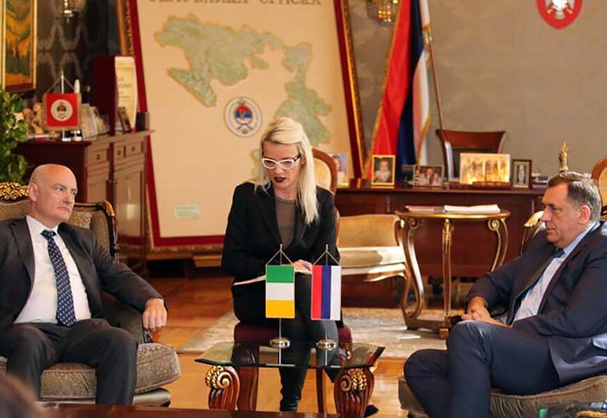 Dodik ambasadoru Irske: Želimo fleksibilniji odnos Brisela prema kandidatskom statusu BiH