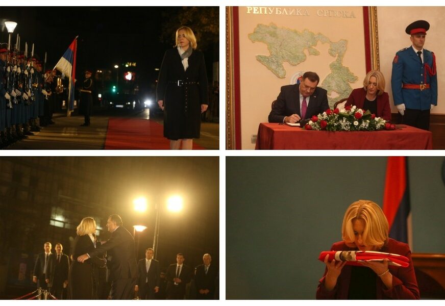 SRPSKA DOBILA PREDSJEDNICU Dodik predao Cvijanovićevoj zastavu i Ustav RS (FOTO, VIDEO)