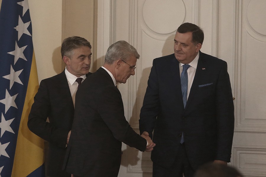 Dodik, Komšić i Džaferović danas sa delegacijom PIK i Palmerom