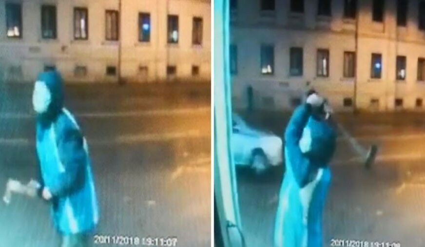 HOROR U CENTRU ZAGREBA Sjekirom DIVLJAČKI UDARAO u izlog zlatare, ali ga NIJE USPIO RAZBITI (VIDEO)