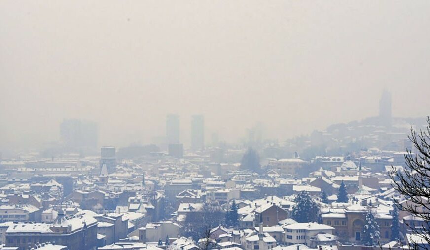 SITUACIJA ALARMANTNA Na području Sarajeva vazduh veoma zagađen, IZDATO UPOZORENJE