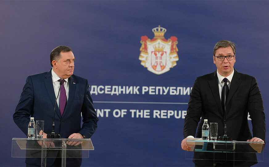 Sastanak Dodika i Vučića: Razgovori o strateškim projektima Srpske i Srbije