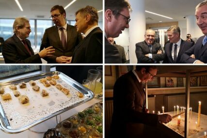 SVEČANO U BRISELU Lideri regiona na ručku sa Mogerini, Vučiću danas slava, poslužio Tačija i Đukanovića POSNIM PITAMA