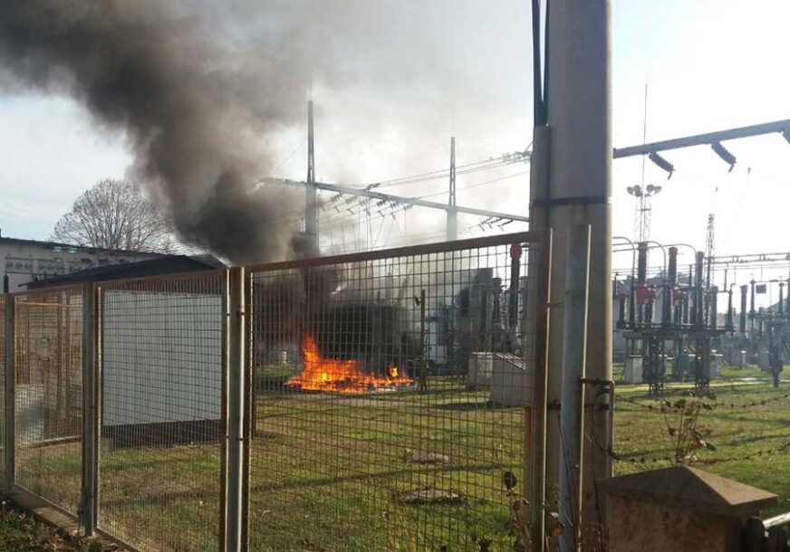 Gori trafo stanica u Bijeljini: Veći dio grada ostao bez struje