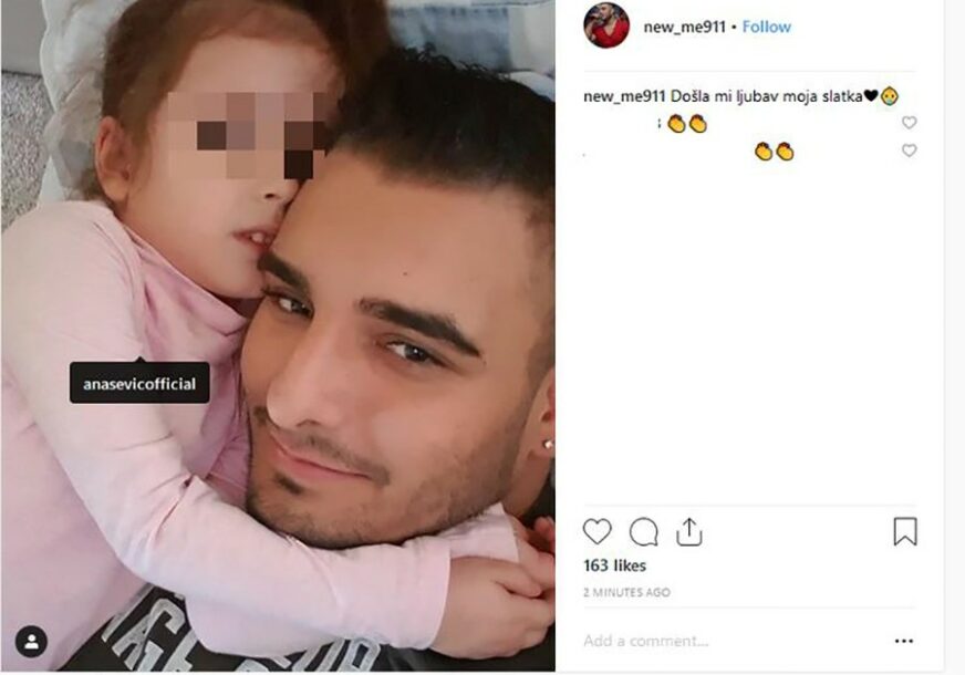 ZAJEDNO NA BADNJI DAN Darko Lazić napokon sa kćerkom nakon saobraćajne nesreće, fotografija GOVORI SVE
