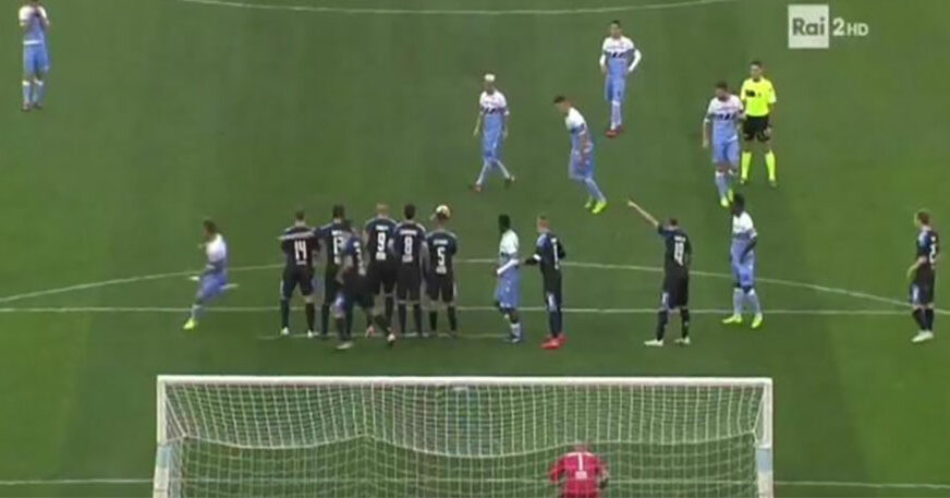 ASISTENCIJA, PA GOLČINA Sergej Milinković Savić je izveo slobodnjak kojim je oduševio navijače Lacija (VIDEO)