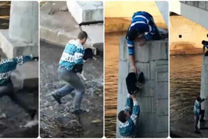 HEROJ IZ NIŠA Spasao je psa iz hladne Nišave prije četiri godine, ali taj snimak i dalje ODUŠEVLJAVA SVIJET