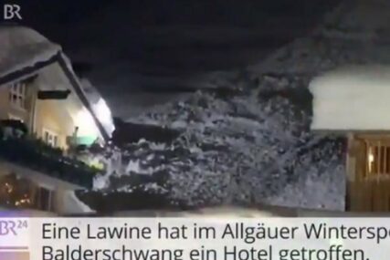 SNJEŽNI HAOS U EVROPI Lavina zatrpala hotel, više od 1.000 ljudi zarobljeno na jugu Njemačke (VIDEO)