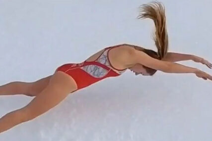 DOBRO ĆE VAS NASMIJATI Triatlonka skočila glavom u snijeg, ali nije prošlo kako je očekivala