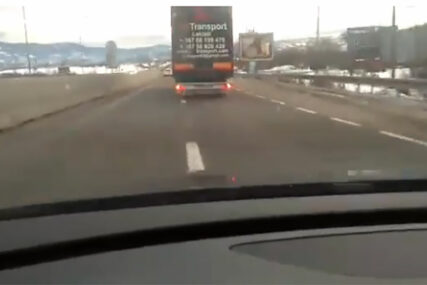LUDA VOŽNJA Kamione na putu Laktaši - Banjaluka vozili 140 kilometara na čas