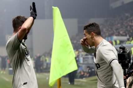 SJAJNIM GESTOM ODUŠEVIO ITALIJANE Ronaldo se upisao u strijelce, pa PROMIJENIO način proslave