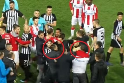 FUDBAL U TREĆEM PLANU Derbi nasilja i agresije: Trener Partizana udario Kosanovića (FOTO, VIDEO)