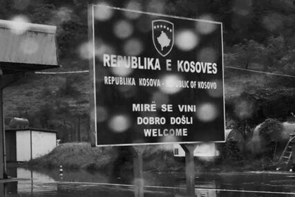 PROTEST SRBA Blokiran put Priština - Zvečan - Leposavić u mjestu Rudare