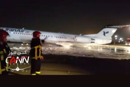 KRAJ DRAME Avion se zapalio prilikom slijetanja, svi putnici evakuisani (FOTO)