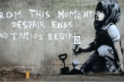 OSVANUO U LONDONU Benksijev mural podrška pokretu protiv klimatskih promjena