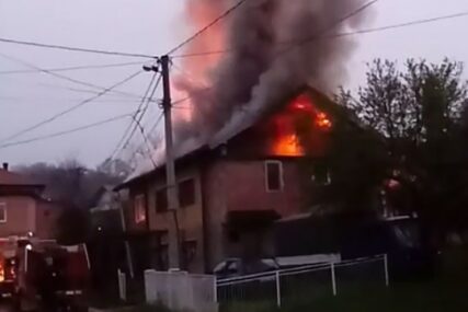VATRENA STIHIJA Gorjela porodična kuća, vatrogasci spriječili KATASTROFU