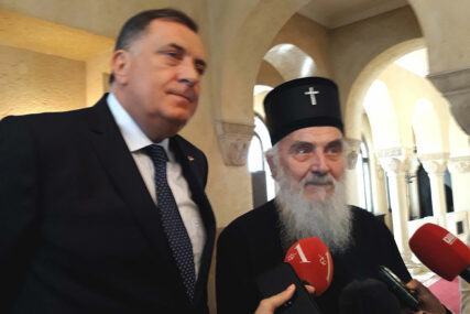 ZDRAVSTVENO STANJE MNOGO BOLJE Dodik posjetio patrijarha Irineja