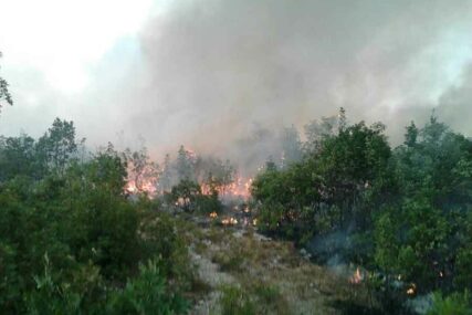 VATRENA STIHIJA U DRVARU Helikopter Oružanih snaga gasio šumski požar