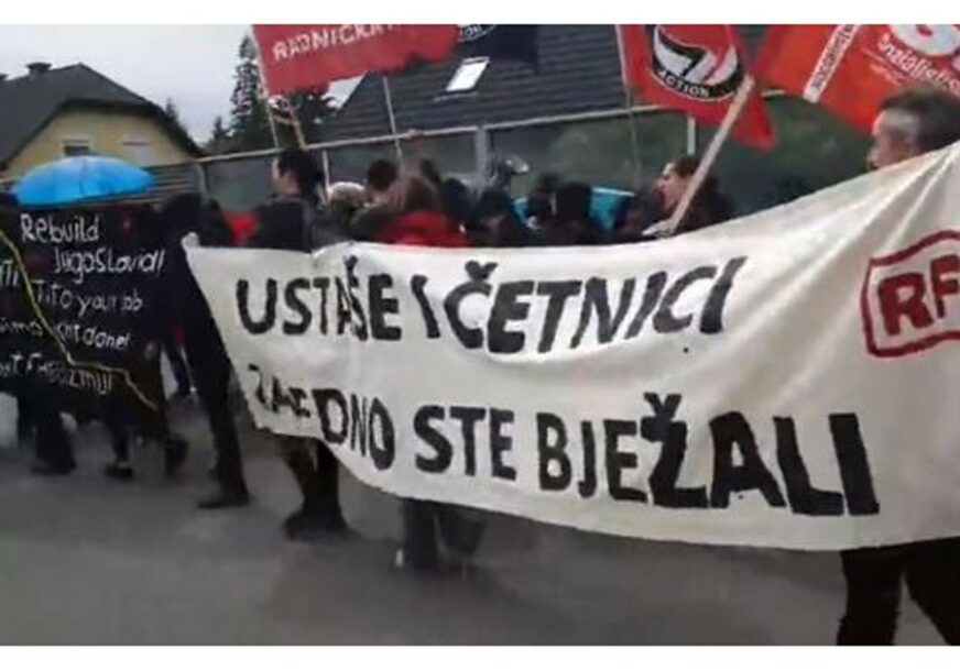 NAPETO U BLAJBURGU Antifašisti protestuju, u toku komemoracija ustašama (FOTO, VIDEO)