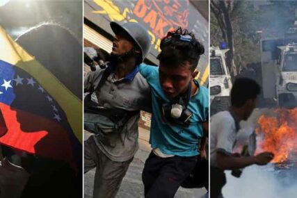 “NEMA POVRATKA” Haos u Venecueli, policija bacila suzavac, demonstranti molotovljeve koktele