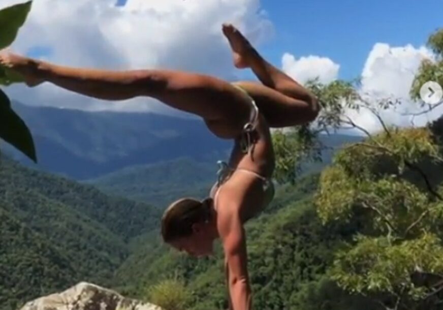 GIPKA I NEUSTRAŠIVA Lijepa gimnastičarka oduševila fanove (VIDEO)