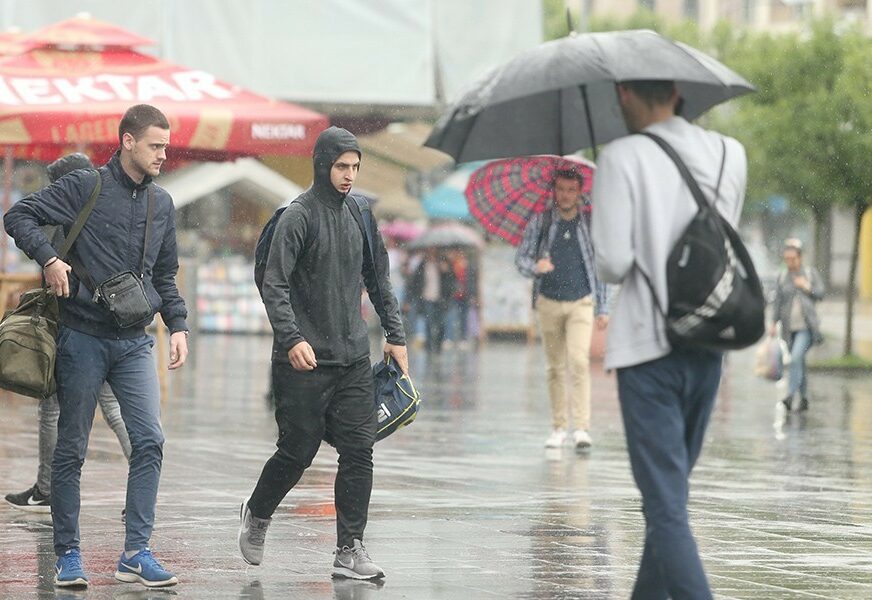 Pljuskovi i grad: Danas kiša širom Srpske, ponesite kišobran