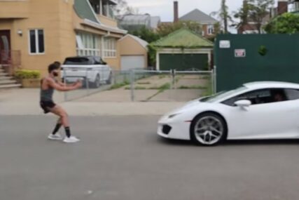 Pokušao preskočiti automobil u punoj brzini, ŽESTOKO SE OSRAMOTIO (VIDEO)