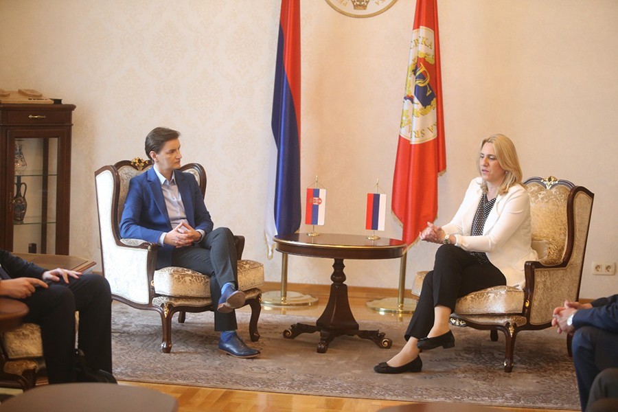 CVIJANOVIĆ I BRNABIĆ ZADOVOLJNE „Saradnja Srpske i Srbije na izuzetno visokom nivou“