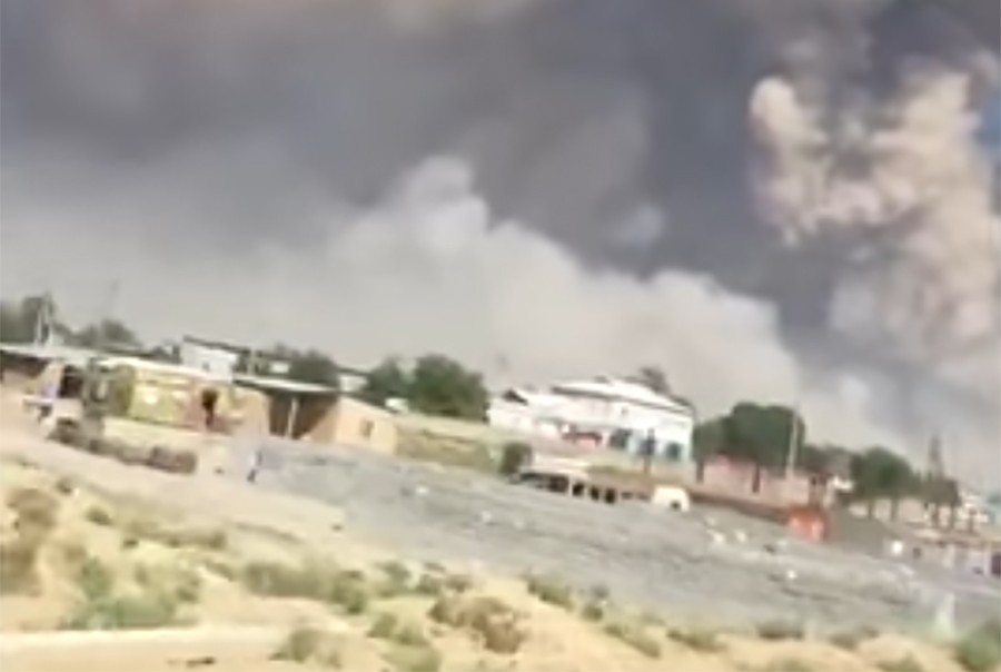 VATROGASCI NA TERENU Eksplozija u skladištu oružja (VIDEO)