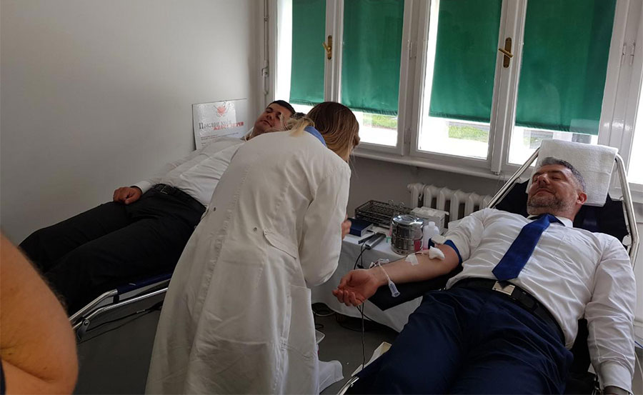 Šeranić se pridružio akciji dobrovoljnih davalaca krvi u Istočnom Sarajevu